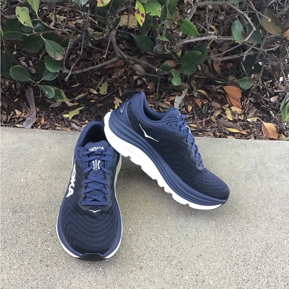Hoka One One Gaviota 5 Navy Blue Running Sneakers